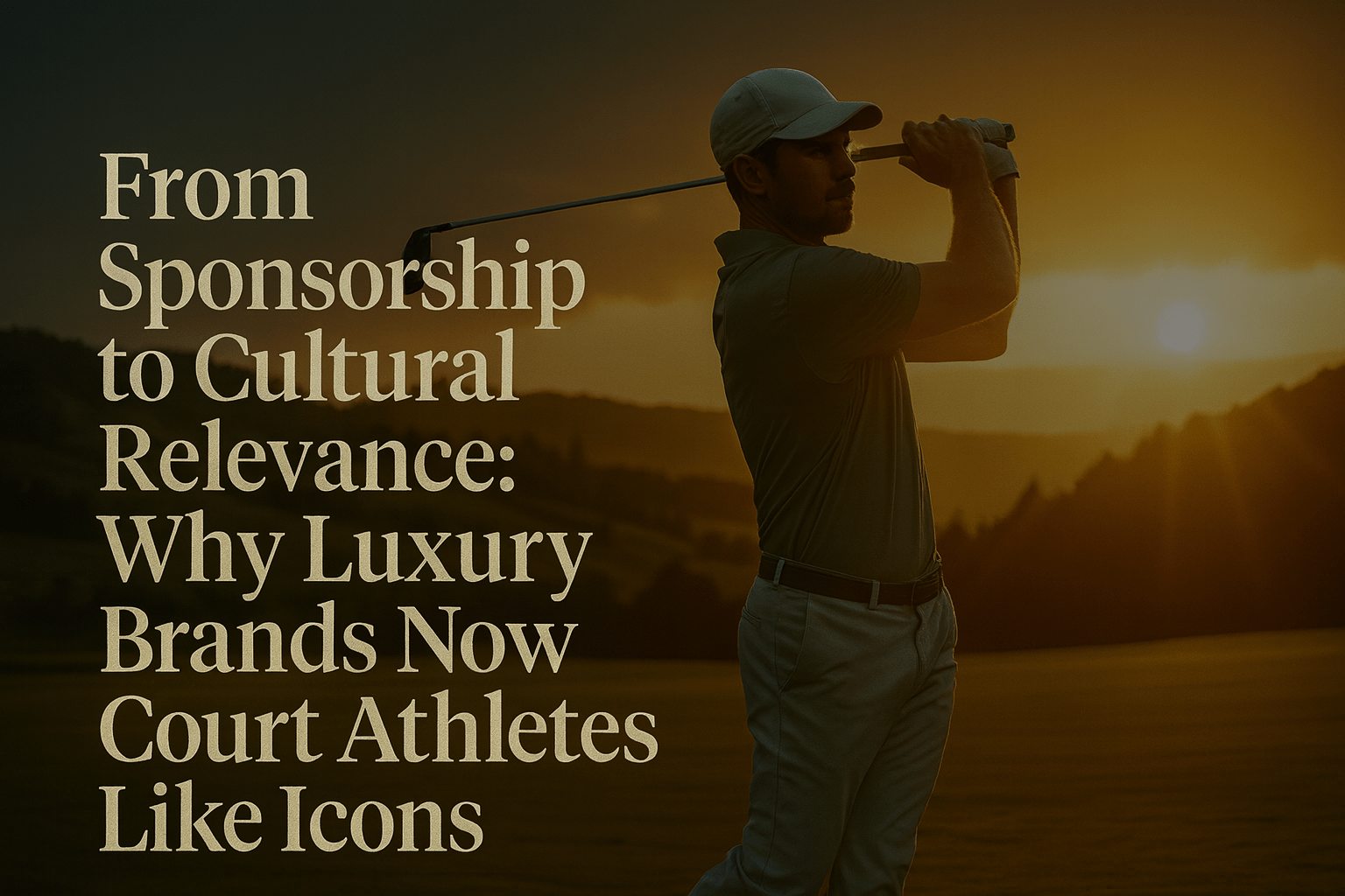 From Sponsorship to Cultural Relevance: Why Luxury Brands Now Court Athletes Like Icons